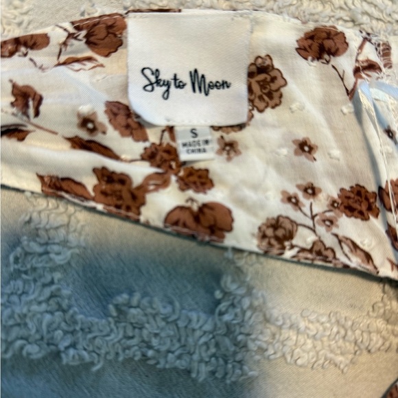 White and Brown Asymmetrical Tiered Maxi Sundress - Picture 5 of 5